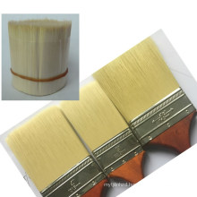 Flat Paintbrushes Synthetic Fiber Hollow Polyester and Hollow Pet Filament
